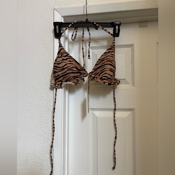 Spell & the Gypsy Banksia Animale Tiger Print Tri Bikini Top - Picture 5 of 7